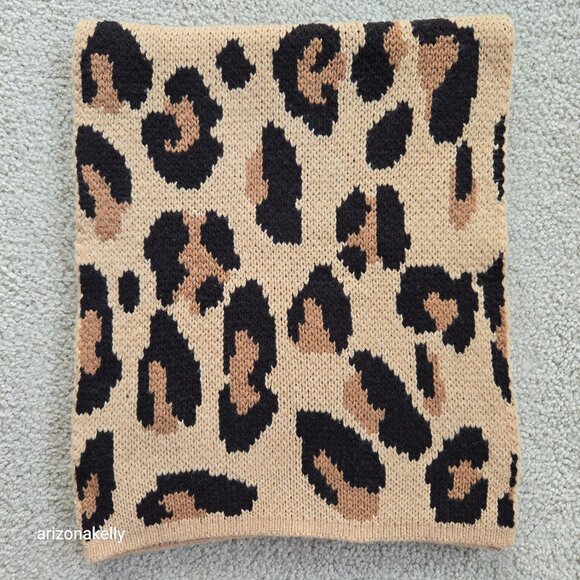 NWT Demylee x J. Crew Wool Leopard Print Scarf - Picture 9 of 16